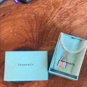 Tiffany & Co. Sterling Silver Padlock Necklace